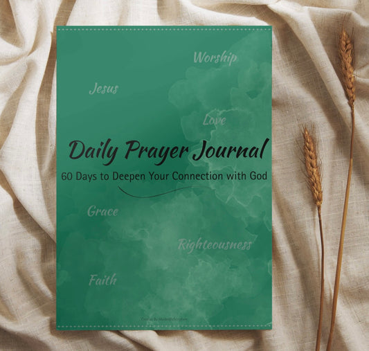 60-Day Digital Prayer Journal | Christian Printable Journal | Bible Study Planner | Faith & Gratitude Digital Download | MoldedByScripture